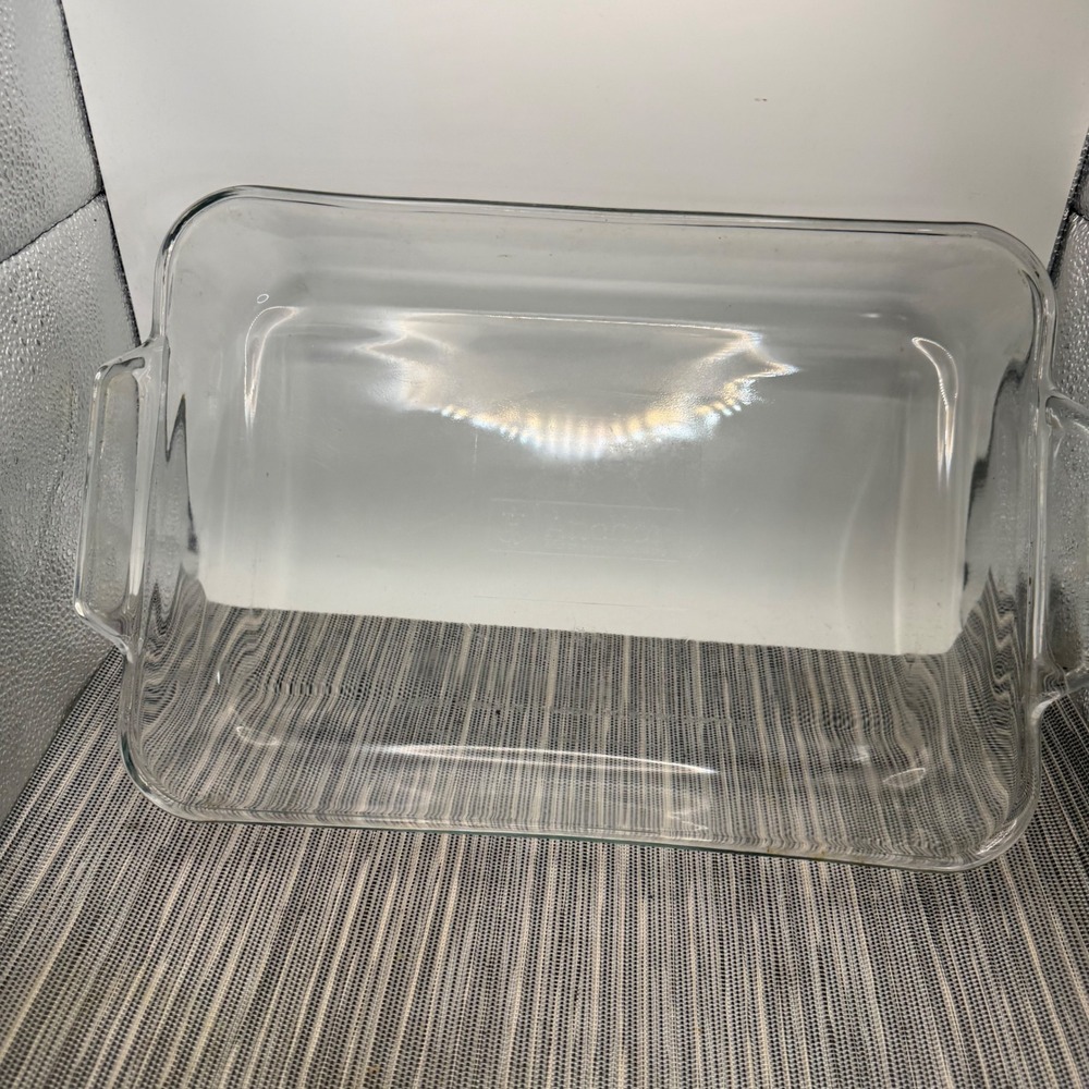 Anchor Hocking Glass Baking Dish 3 Quart 9x13 Rectangular Casserole Pan Clear